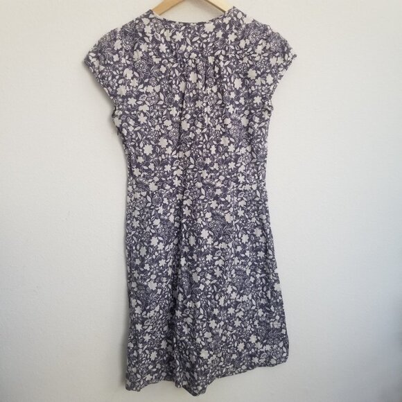 MARC BY MARC JACOBS Spring Summer Dress Floral Cap Sleeve Casual Blue White 2 - Picture 4 of 10